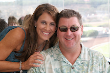Catherine (Murano) Johnsen and Kirk Herold (87) at the Race Party - 8/6/2006