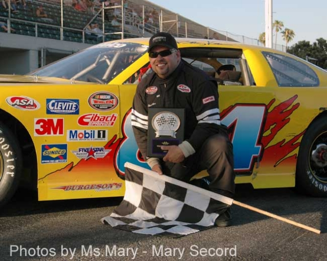 Barry Karr doing what he loves best.