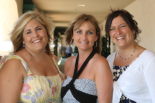 Kathy Walck, Tiffany (Dannegger) Bowling and Gayle(Perry) Dockham at Catherines Race Party -- 8/6/2006