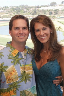 Catherine (Murano)Johnsen and Bret at our Annual Day at the Races Party --August 6, 2006