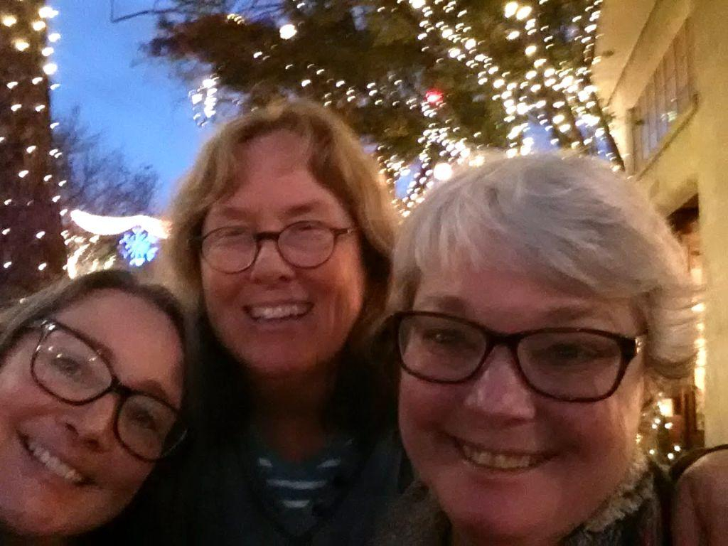 Anne Monk with Sylvia Tallen, and also with Bronwyn and Jenny Klein 