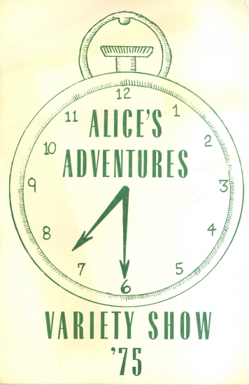 Variety Show 1975 - Front cover of the program