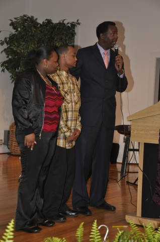 Dr. Davis and both recipients of the Dorothy Davis memorial scholarship.