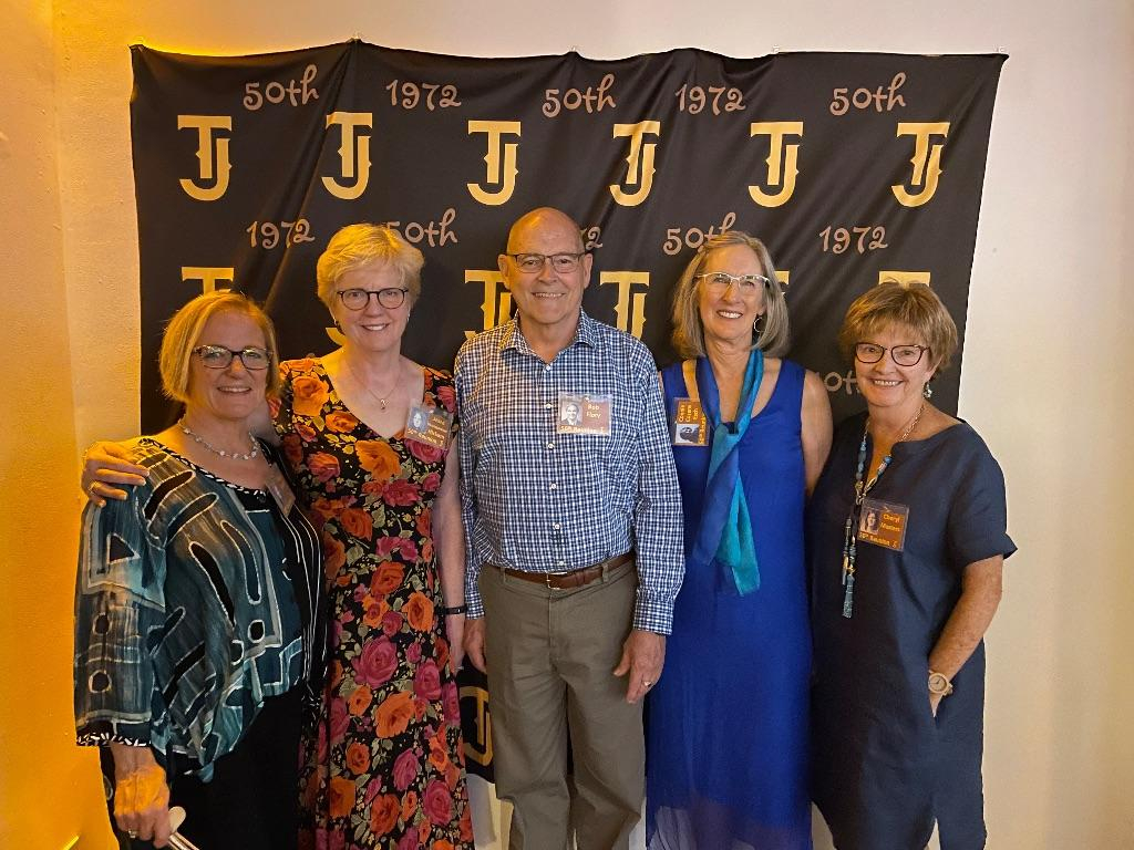 Mary Speck, Jessie Baumgartner Hickam, Bob Flory, Connie Cozens Esch, Cheryl Masters