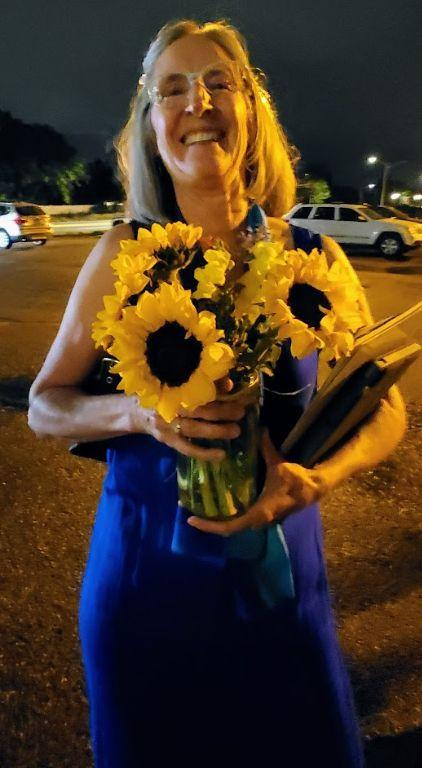 Connie and Jean with our beautiful flowers!
