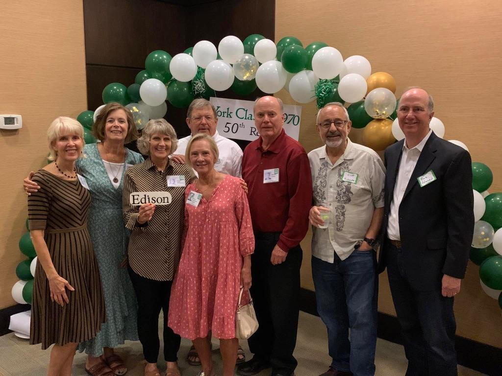 Edison School Classmates: Janet Kepner, Sally Kernaghan Haptas, Jeanne Marie Foote, Nancy Smith, Jimmy Griseto, Mike Cleary, Cliff Rubenstein, Bob Hazen