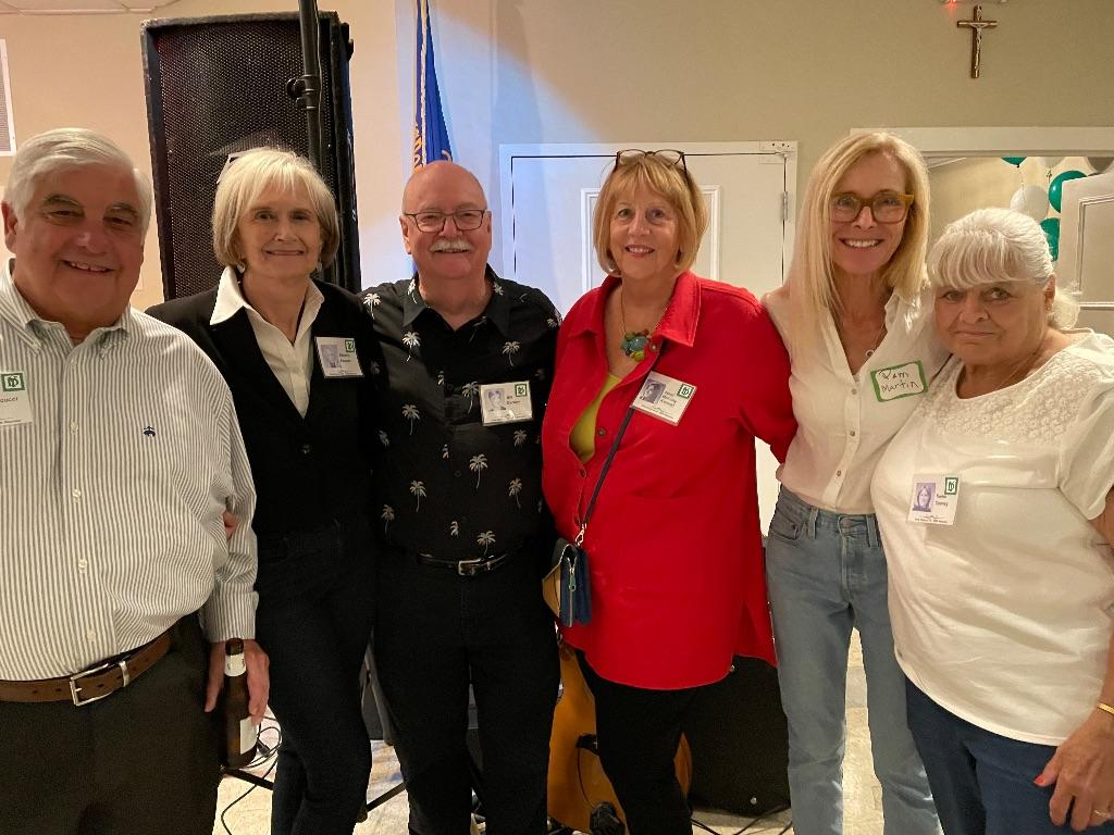 Tom Marcucci, Bev Kasper, Bill Carney, Janet Farney McAuley, Pam Martin Mulvey, Karen Cooney