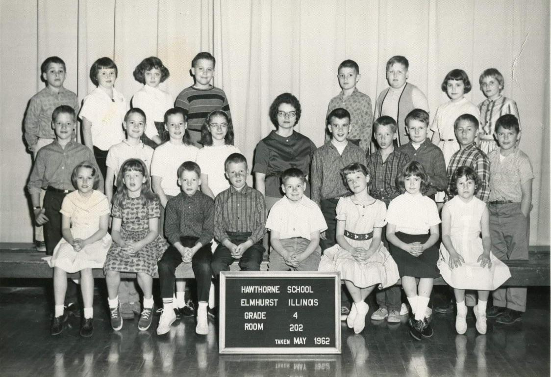 Hawthorne 4th Grade 1962, Miss/Mrs. ???
