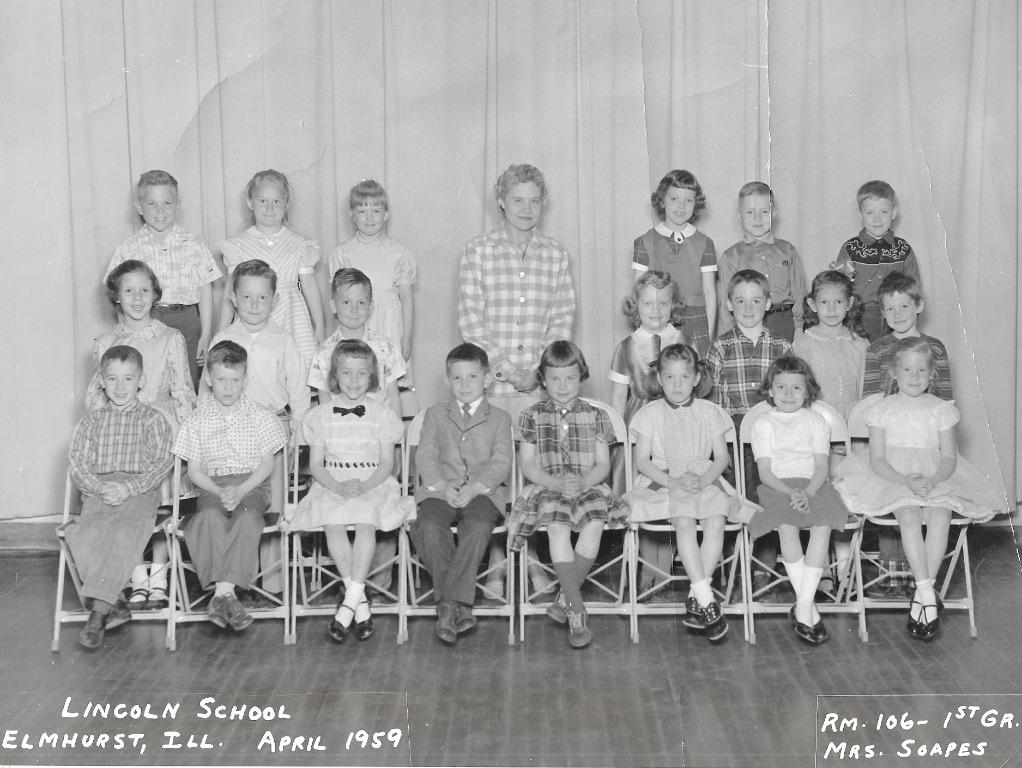 Lincoln 1st Grade 1959, Mrs. Soapes