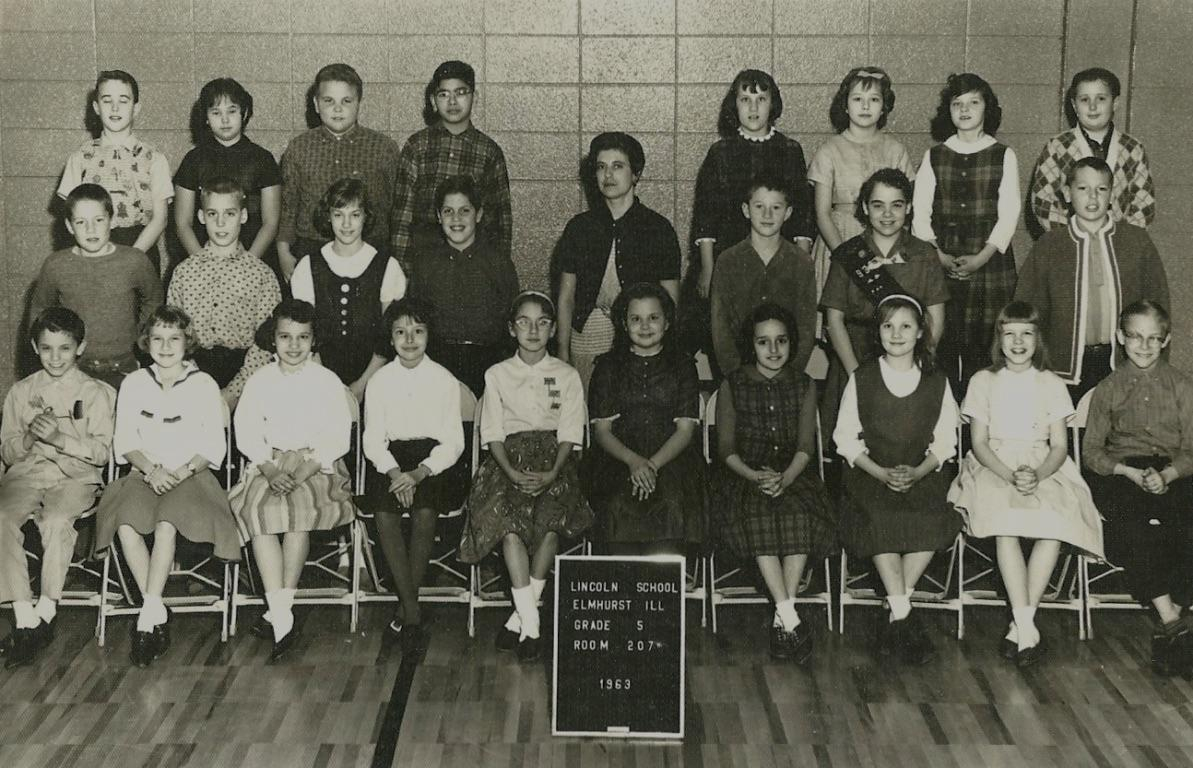 Lincoln 5th Grade 1963, Mrs. Dilley