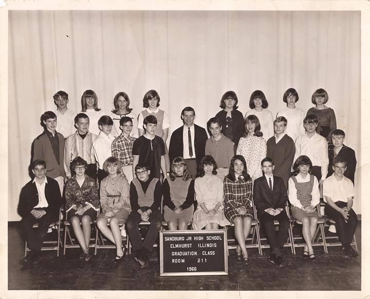 Sandburg Jr. High 1966, Mr. Harvey's Homeroom