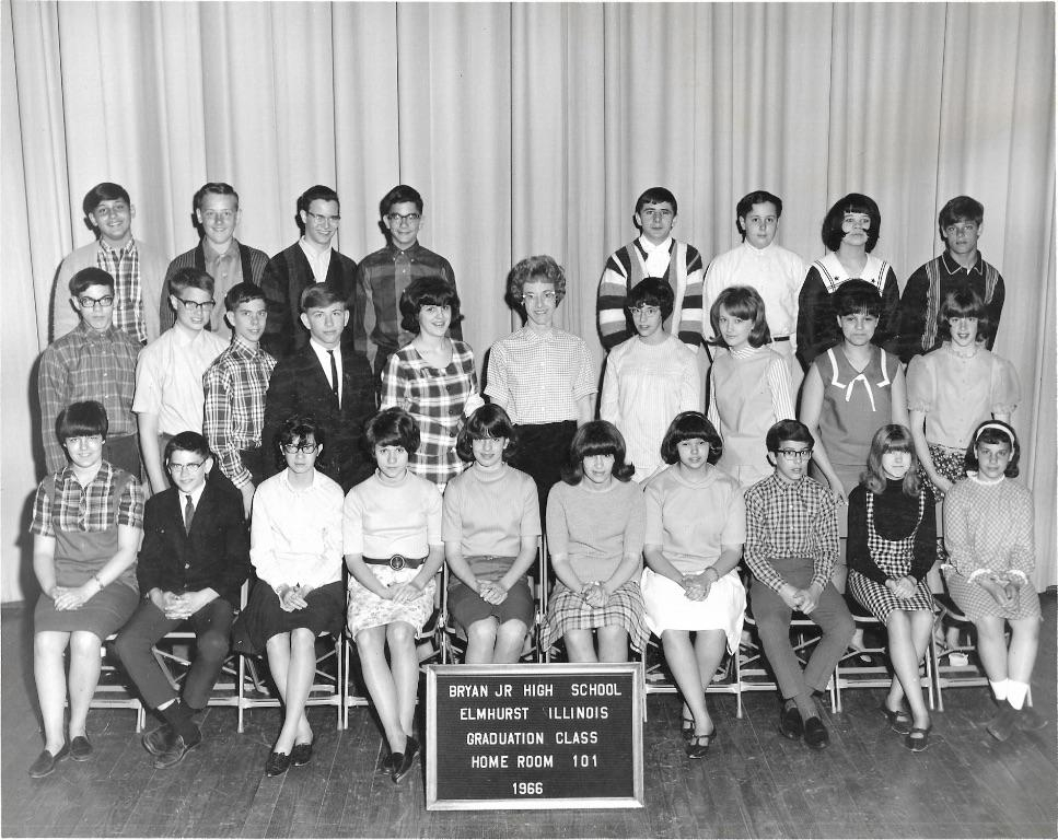 Bryan Jr High 1966, Mrs. Hurt's Homeroom