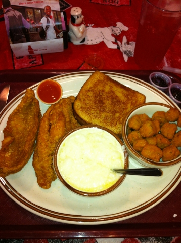 CATFISH & GRITS & OKRA