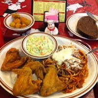 CHICKEN AND SWEET SPAGHETTI W COLESLAW AND FRIED OKRA
