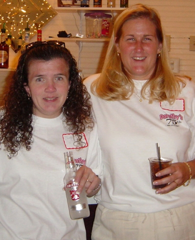 My sister and I at Aunt Dorothys 75th Birthday Bash