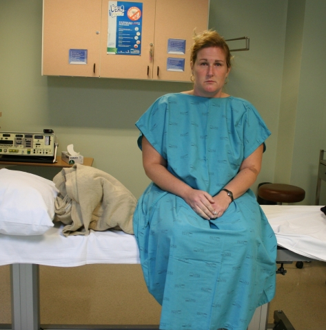 Waiting for my last spinal injection of stem cells