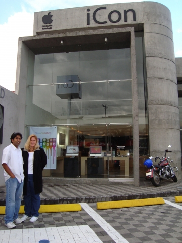 Raj and I had to check out the local Apple Store