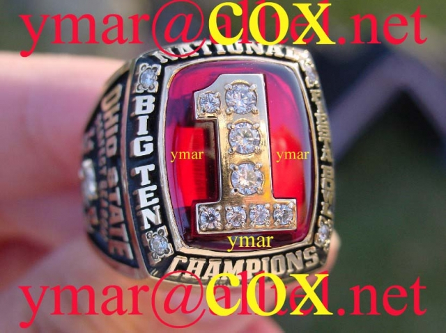 2002 Ohio State National Championship Players 10K. Size 12.   51.9 Grams of 10K Gold. Owned by Starter Ivan Douglas.  Made by Jostens.  $$$ SOLD $$$