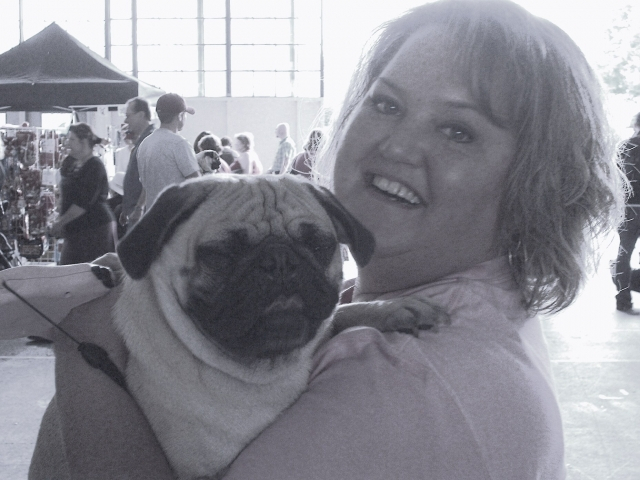 my friend kim and her daisy one of our babies...
