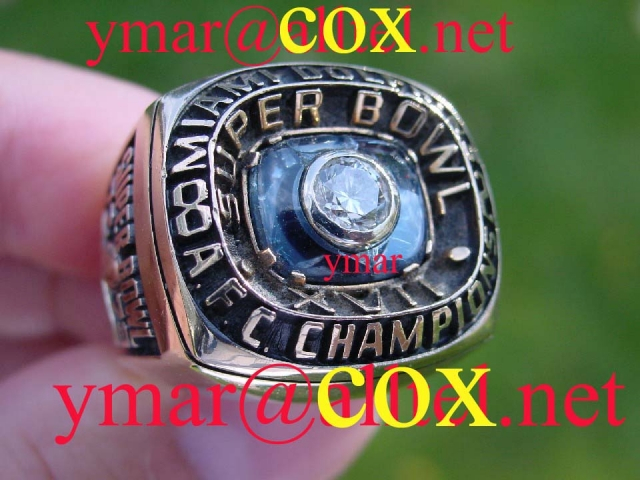 1982 Miami Dolphins AFC Championship Ring