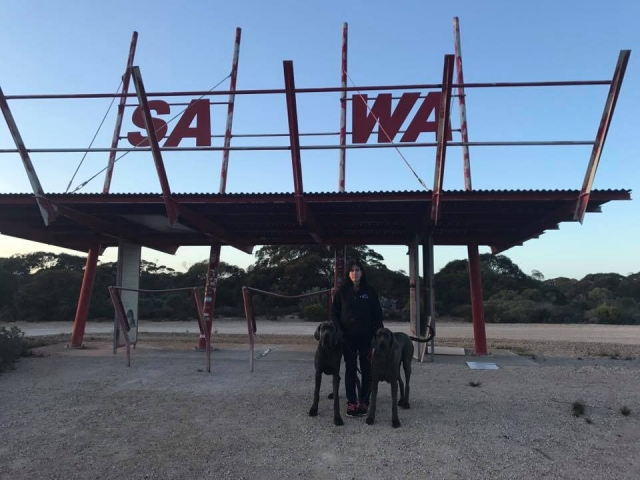 Crossing the border into WA heading home