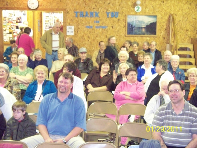 Tannehill Opry on January 29, 2011.  Just part of the crowd that attended
