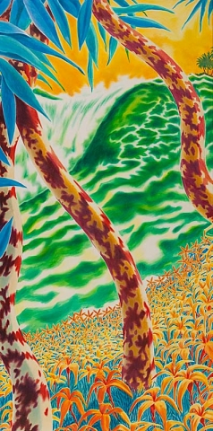 The Floating Islands of Perelandra Tom Banker SOLD- giclees available $600.00