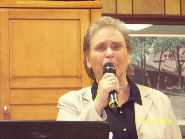 Sharon Emery doing what she loves!