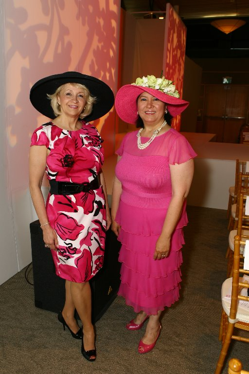Connie Rhoades and Jewel Williams 2009
Mad Hatters Chairs 2009
Under the Cherry Blossoms
Mad Hatters Co-Chairs 2009