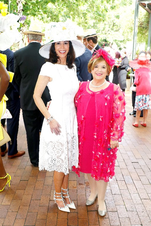 Renee Farren, President, with Jocelyn White, Mad Hatters Tea 2016
