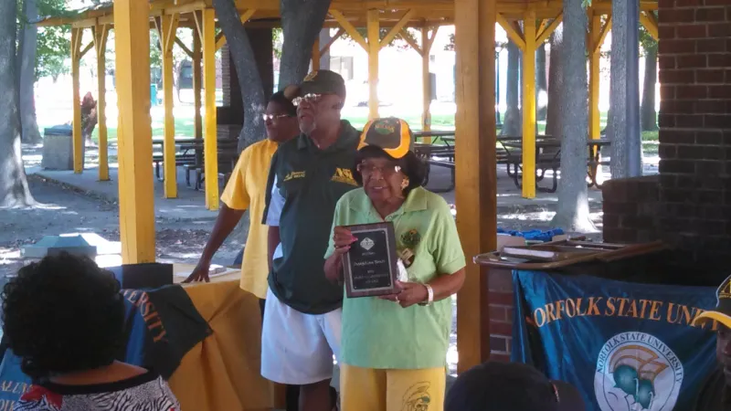Al Steward and Josephine Scott (founder of Norfolk Alumni Chapter)