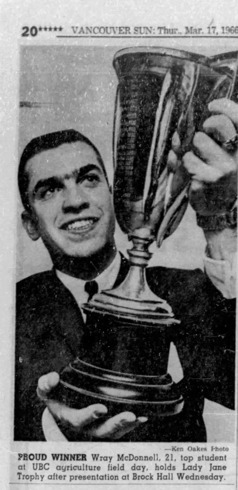 Lady Jane Trophy 1966