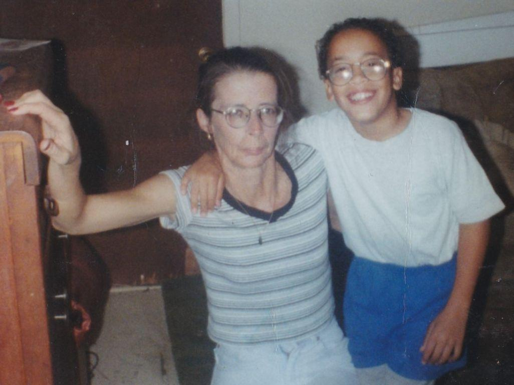 Lil Mack and mommy, at the old house in Grambling, LA