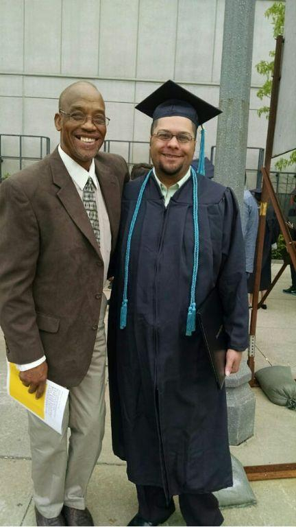 Jimmy and Spencer David at his graduation