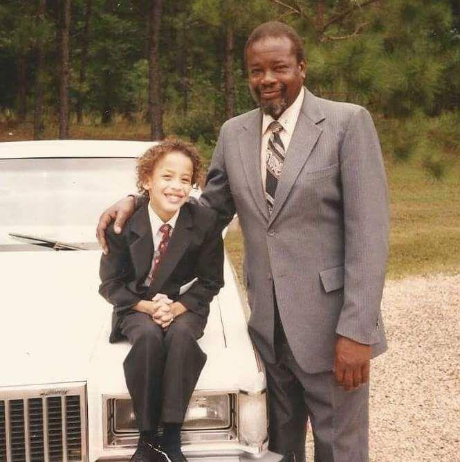 Lil Mack and Big Mack, after church at Mt. Harmony