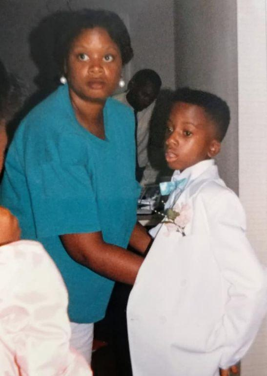 DeShaye with her son, Anthony Rucker.