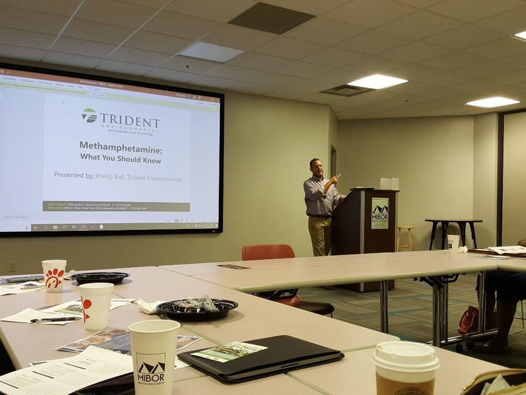 Main Speaker Paul Ball From Trident Environmental. He gave us a lesson on Meth! 