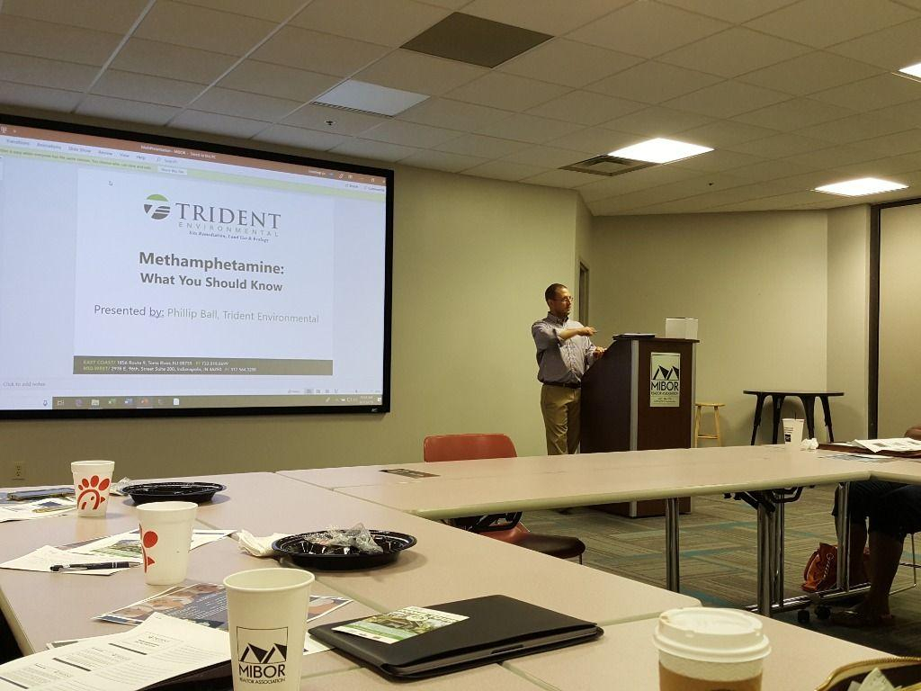 Main Speaker Paul Ball From Trident Environmental. He gave us a lesson on Meth! 
