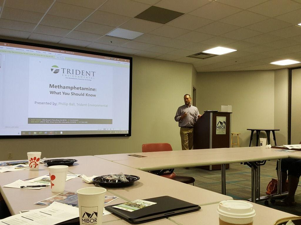 Main Speaker Paul Ball From Trident Environmental. He gave us a lesson on Meth! 