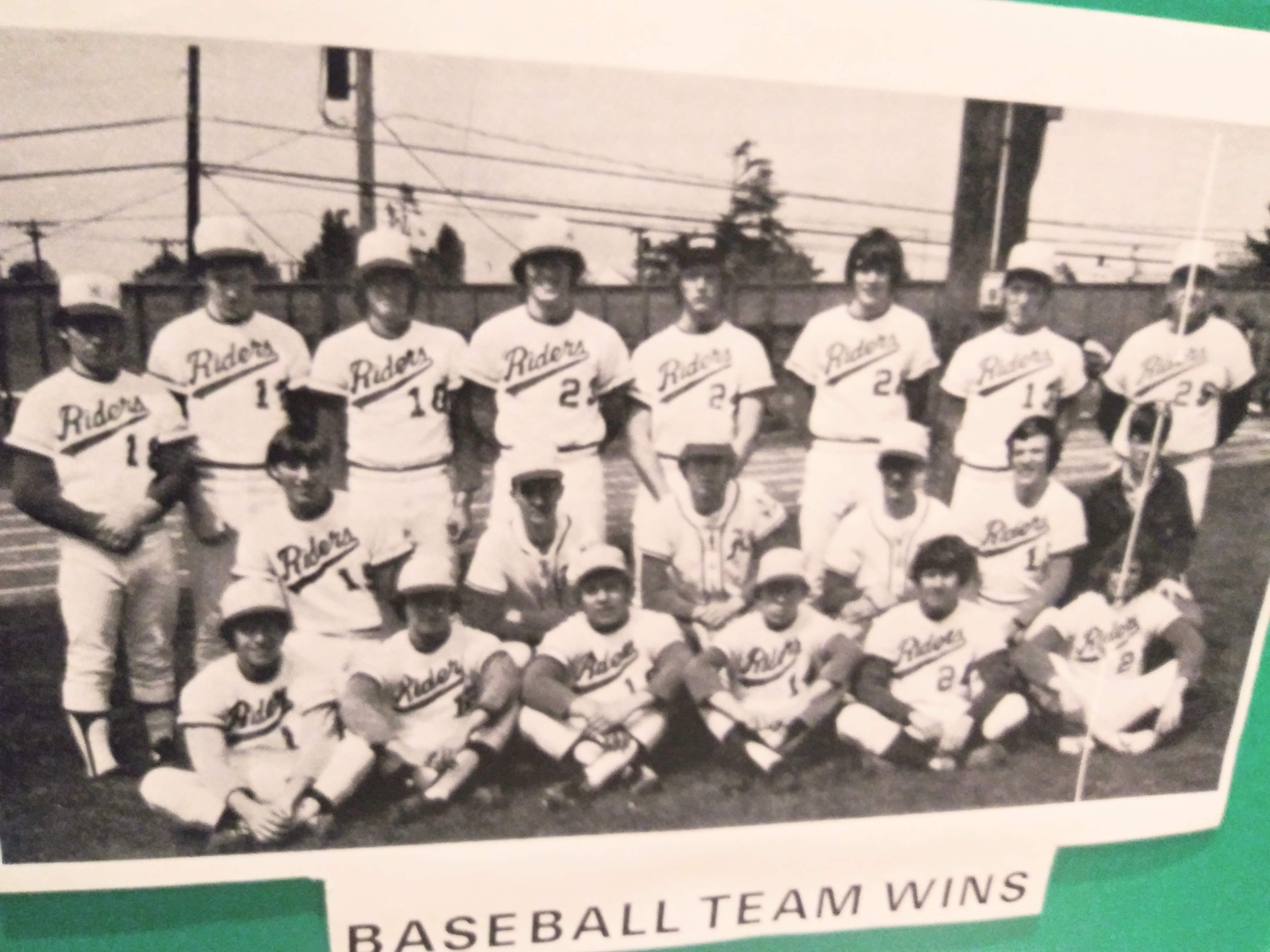 PAHS Baseball Team 1974