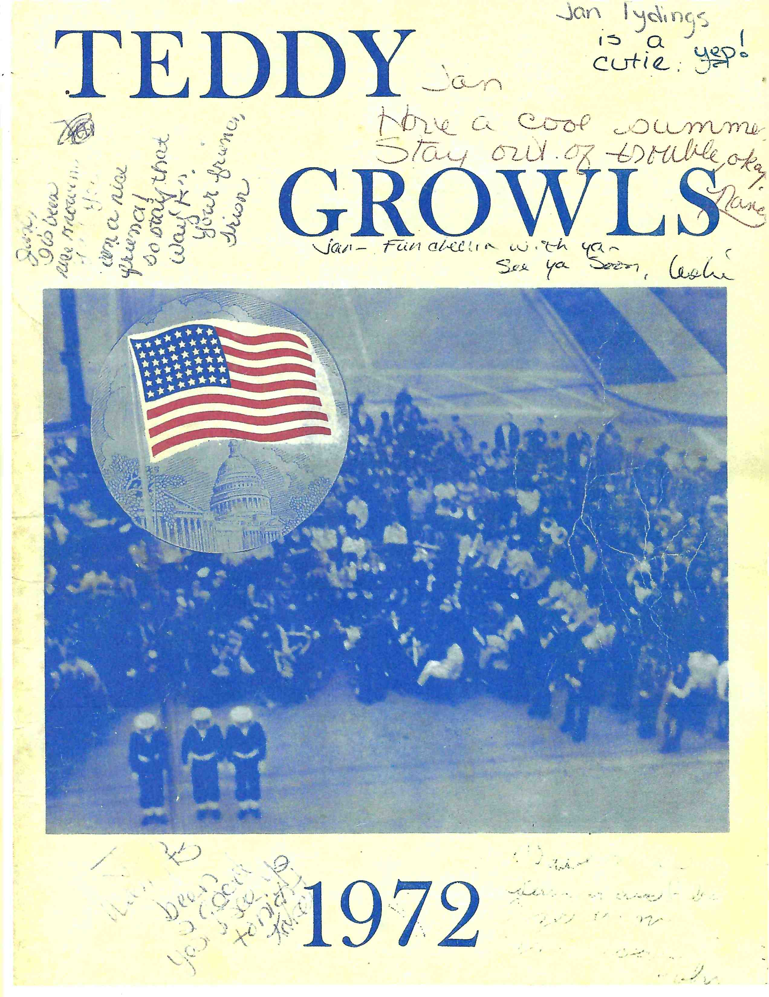 Teddy Growls 1971-72 (title page) Freshman Class