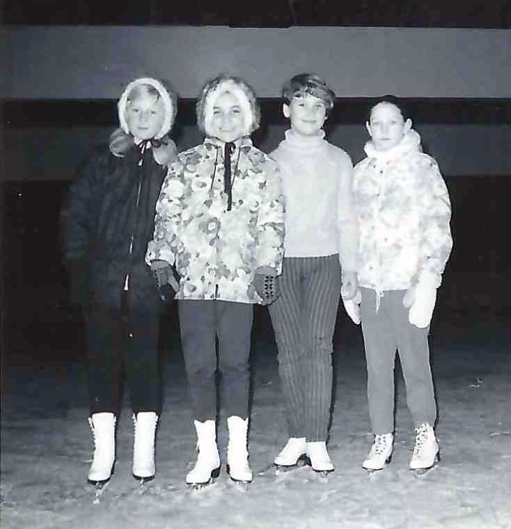 Lake Dawn Ice Skating: Jan R Jan T Julie A Lisa Nelson 1968