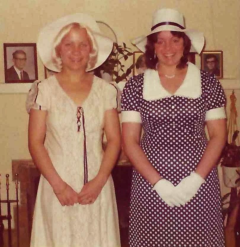 1975 Mother Daughter Tea (Jan and Gwen)