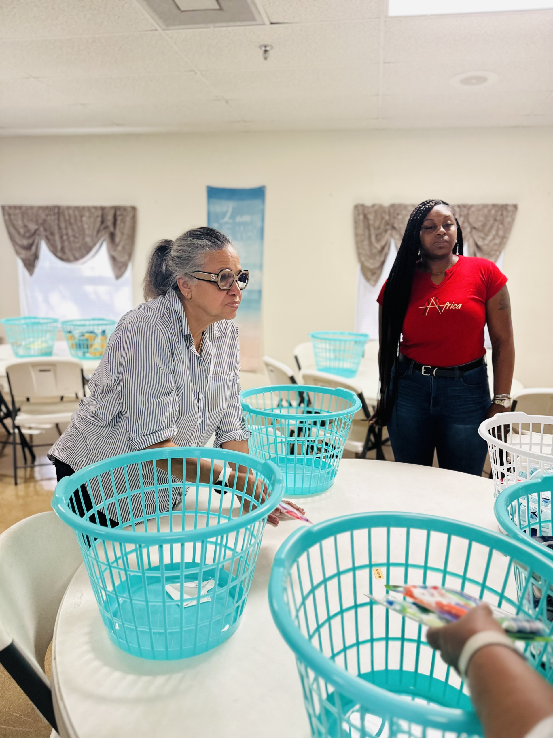 Community Service Project-Najia & Cousin Rita Figuring it Out