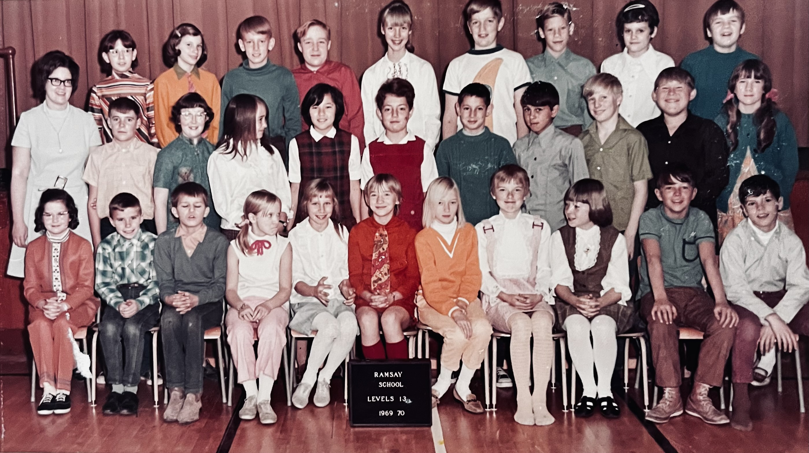 Grade 6 classmates at Ramsay School 1969