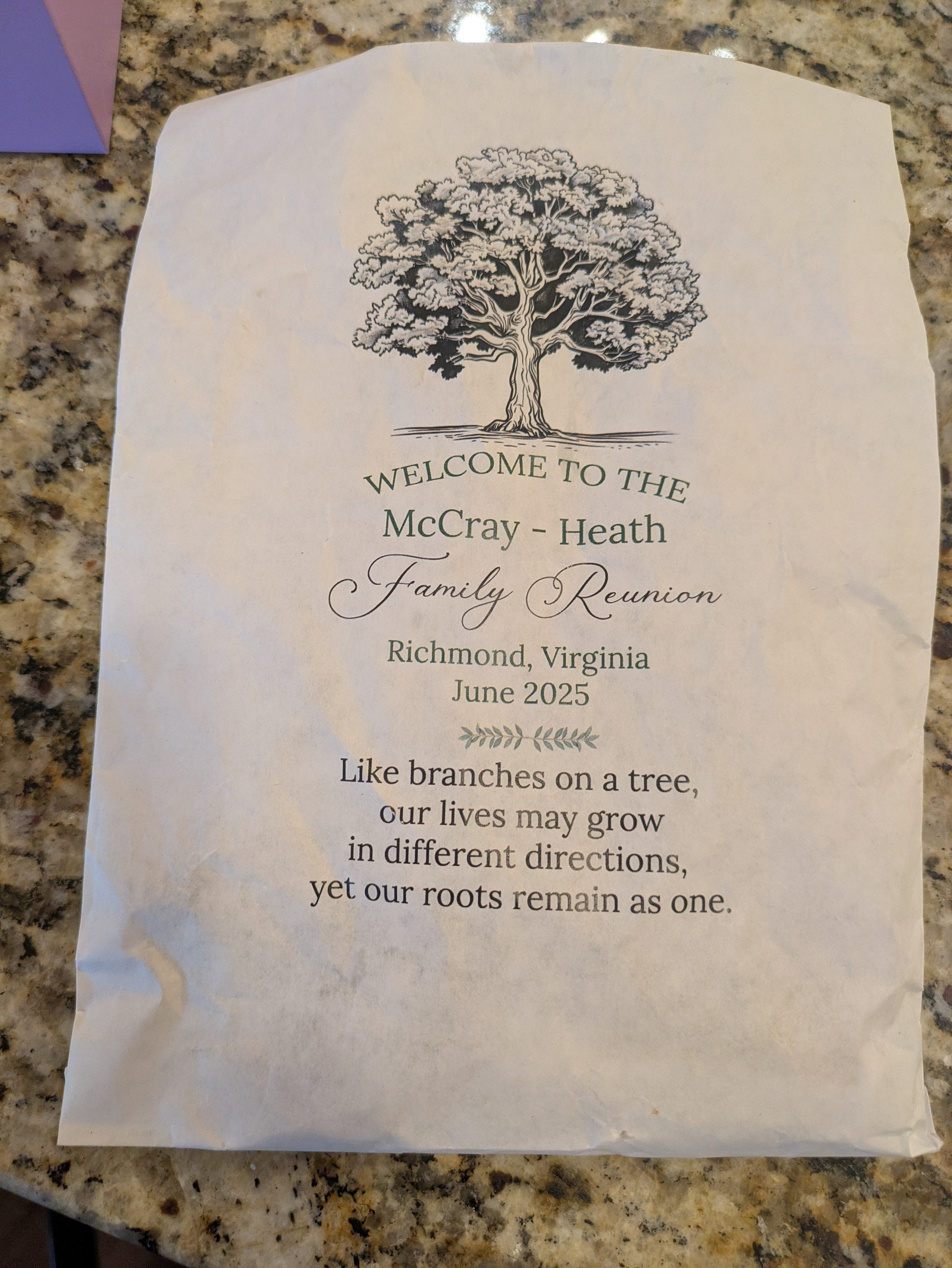 Family reunion Richmond 2025