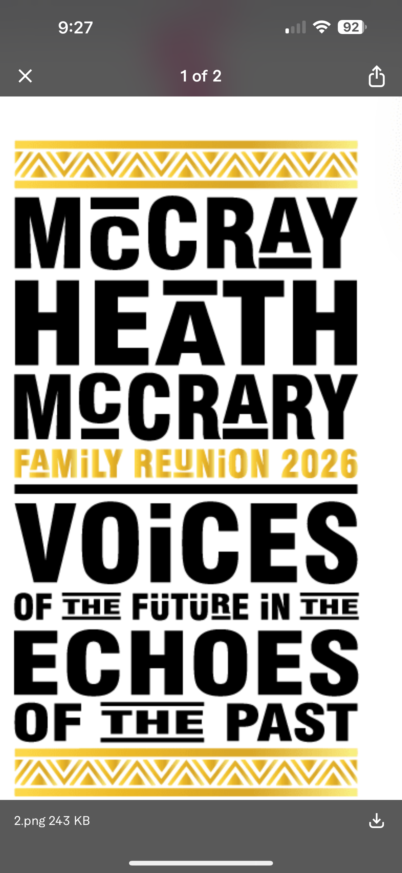 Family t-shirt for reunion 2025