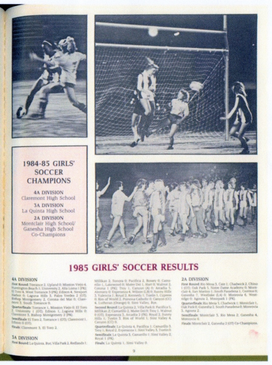 CHS Girls Varsity Soccer Win CIF Div 4 Title