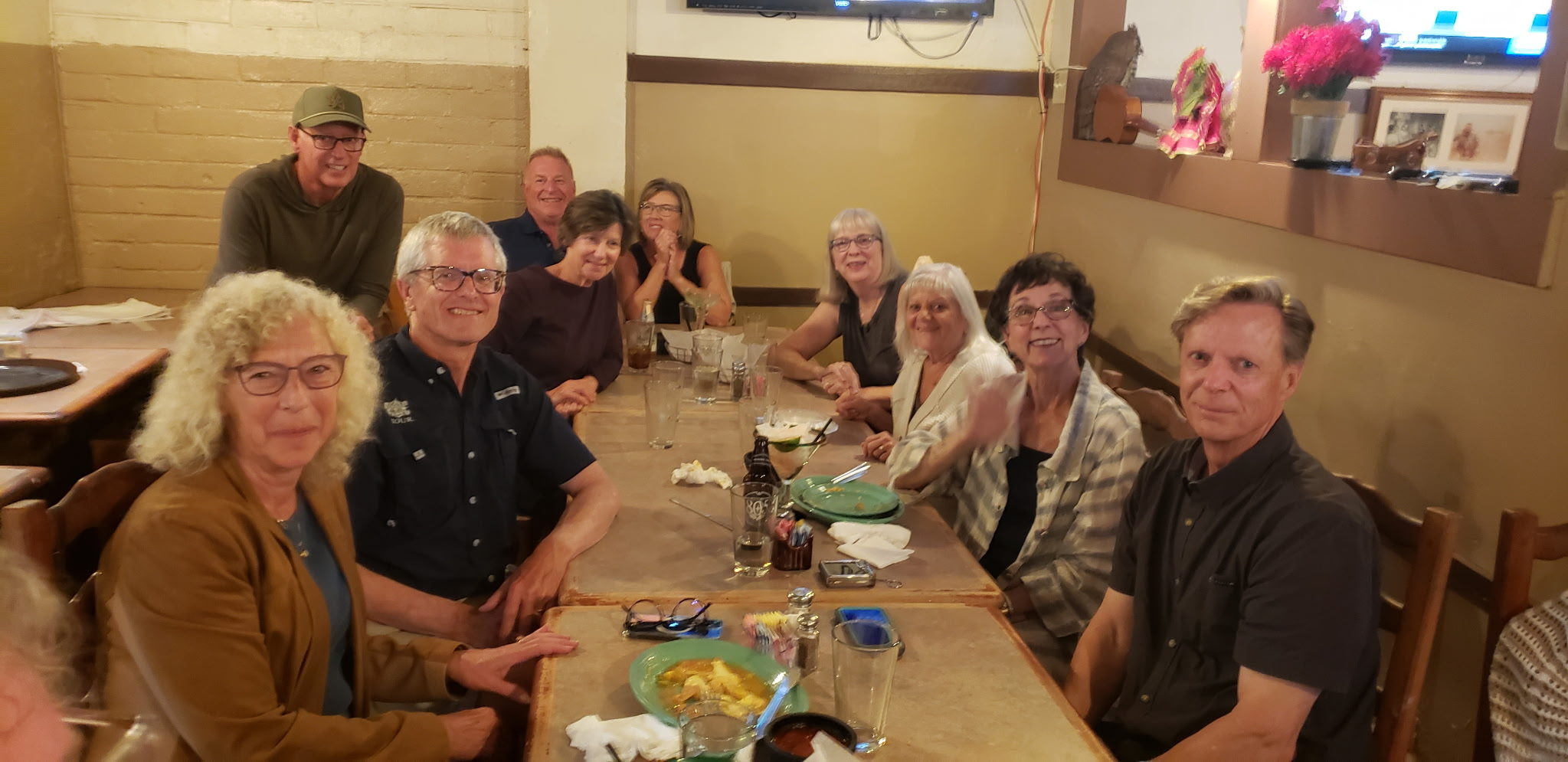 Shelley, Craig Robertson, Robert Cason, Linda McCombs, Jeff Viles, Jeff's wife, Linda Matheney, Nancy Sokolum, Allyson, Randy