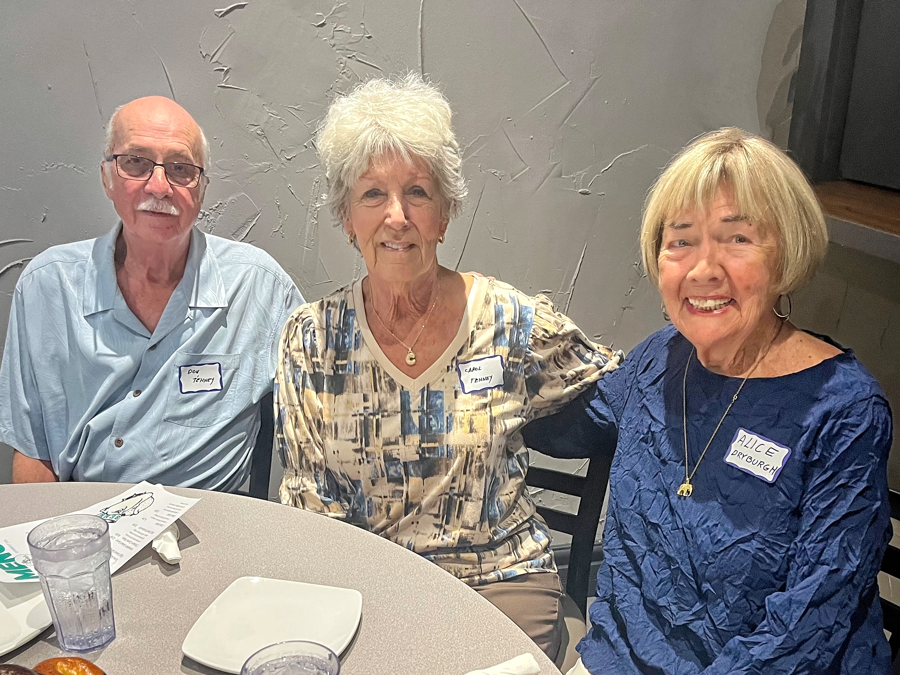 Don Tenney, Carol Tenney & Alice Dryburgh